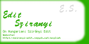 edit sziranyi business card